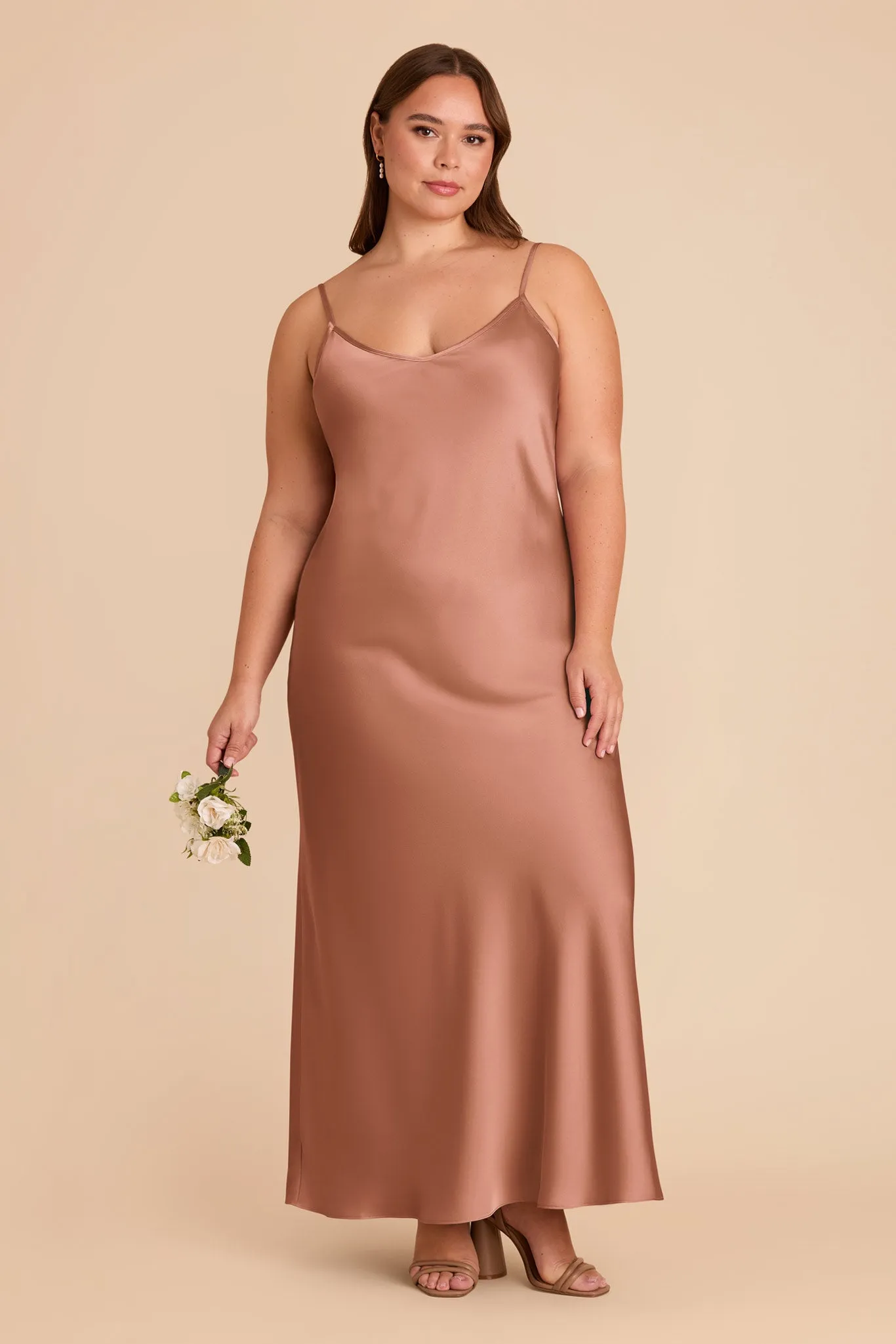Alice Matte Satin Dress - Desert Rose sold by Birdy Grey product image thumbnail 2