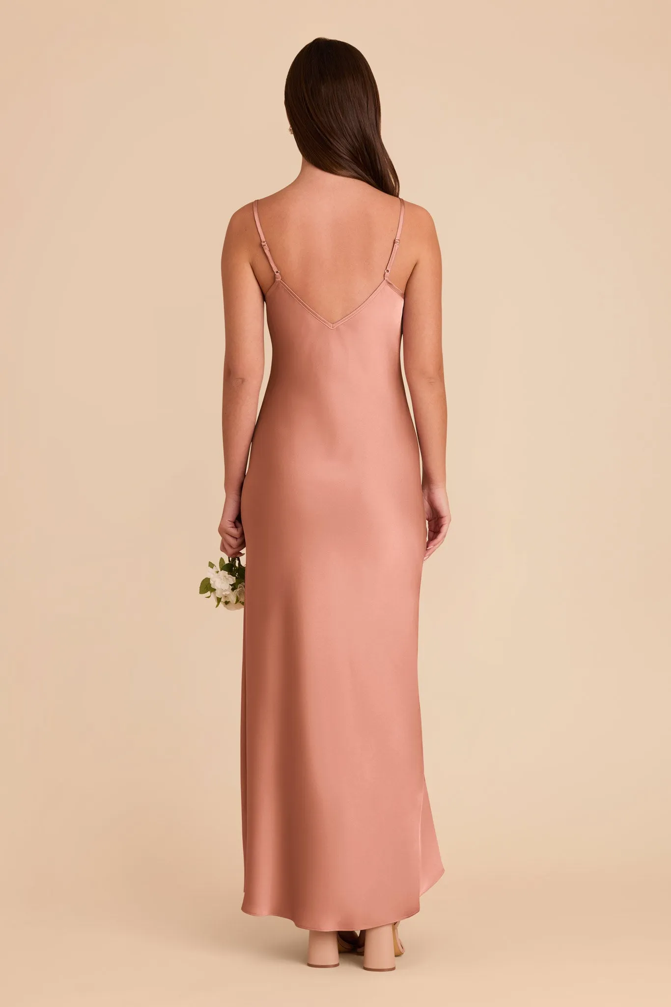 Alice Matte Satin Dress - Desert Rose sold by Birdy Grey product image thumbnail 4