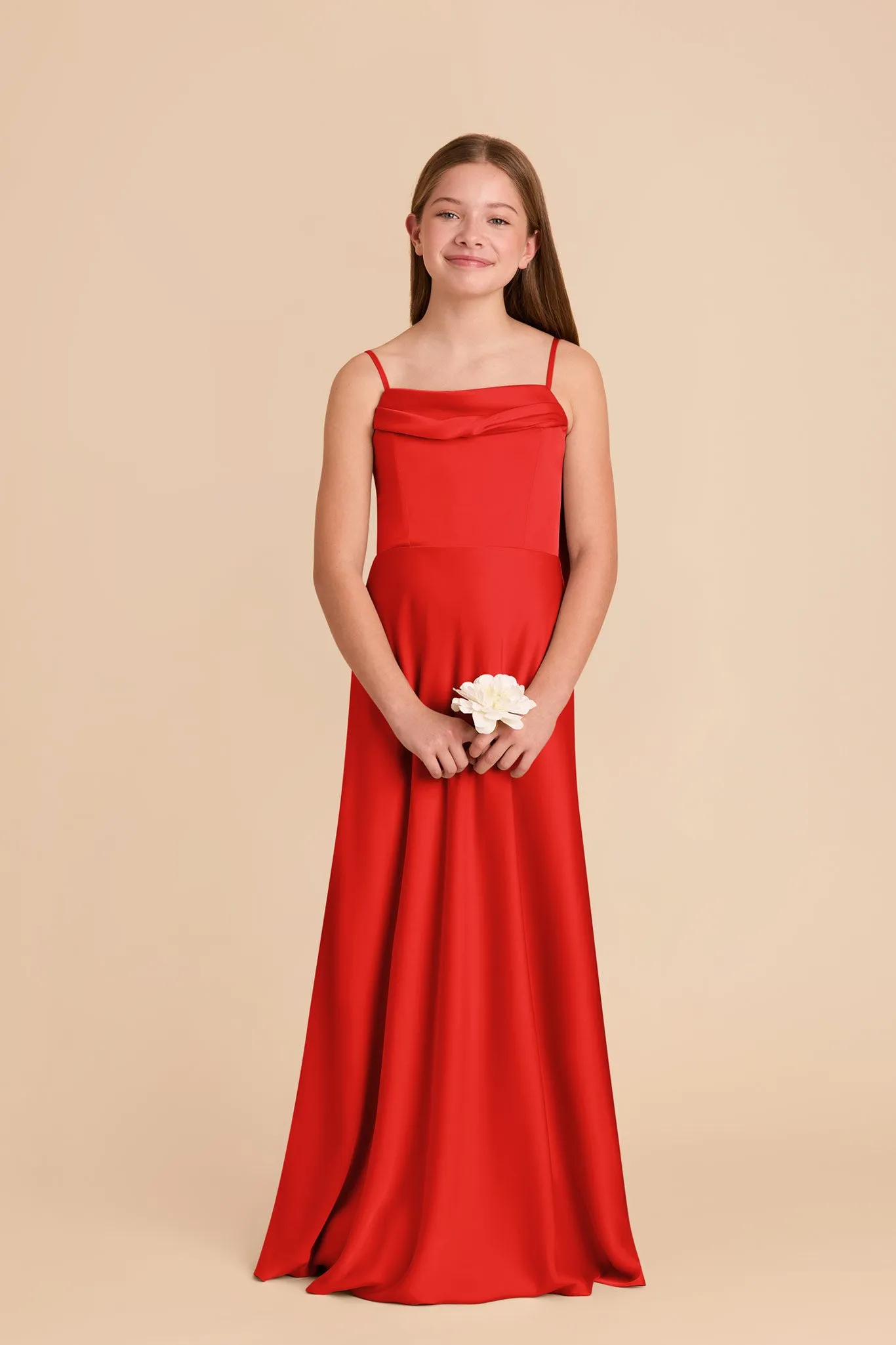 Mimi Junior Matte Satin Dress - Lipstick Red sold by Birdy Grey product image thumbnail 2