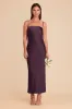 Isla Matte Satin Dress - Plum sold by Birdy Grey
