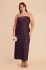 Isla Matte Satin Dress - Plum sold by Birdy Grey