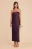 Isla Matte Satin Dress - Plum sold by Birdy Grey