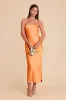 Isla Matte Satin Dress - Apricot sold by Birdy Grey