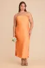 Isla Matte Satin Dress - Apricot sold by Birdy Grey
