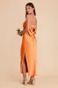 Isla Matte Satin Dress - Apricot sold by Birdy Grey