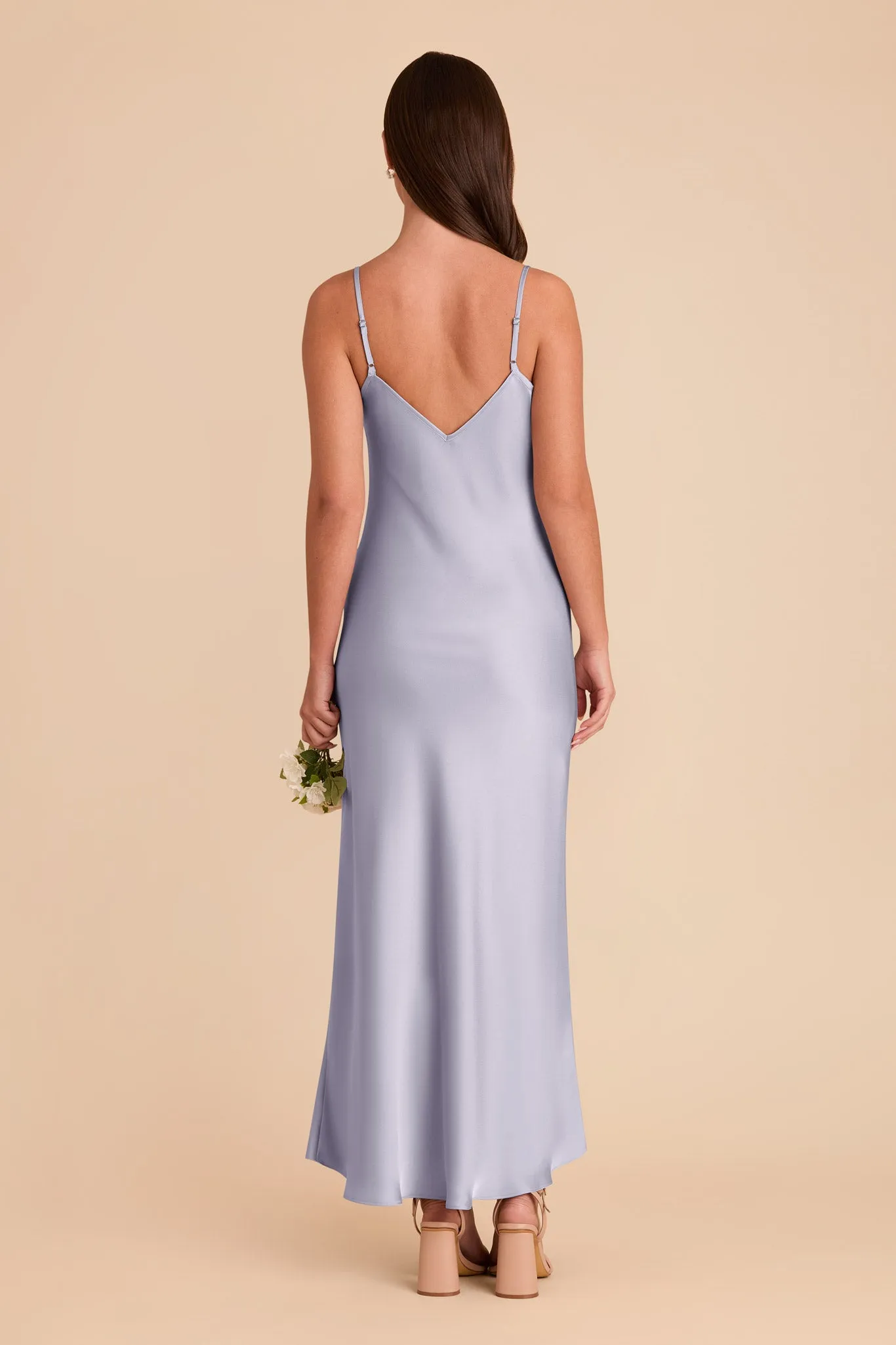 Alice Matte Satin Dress - Periwinkle Blue sold by Birdy Grey product image thumbnail 5