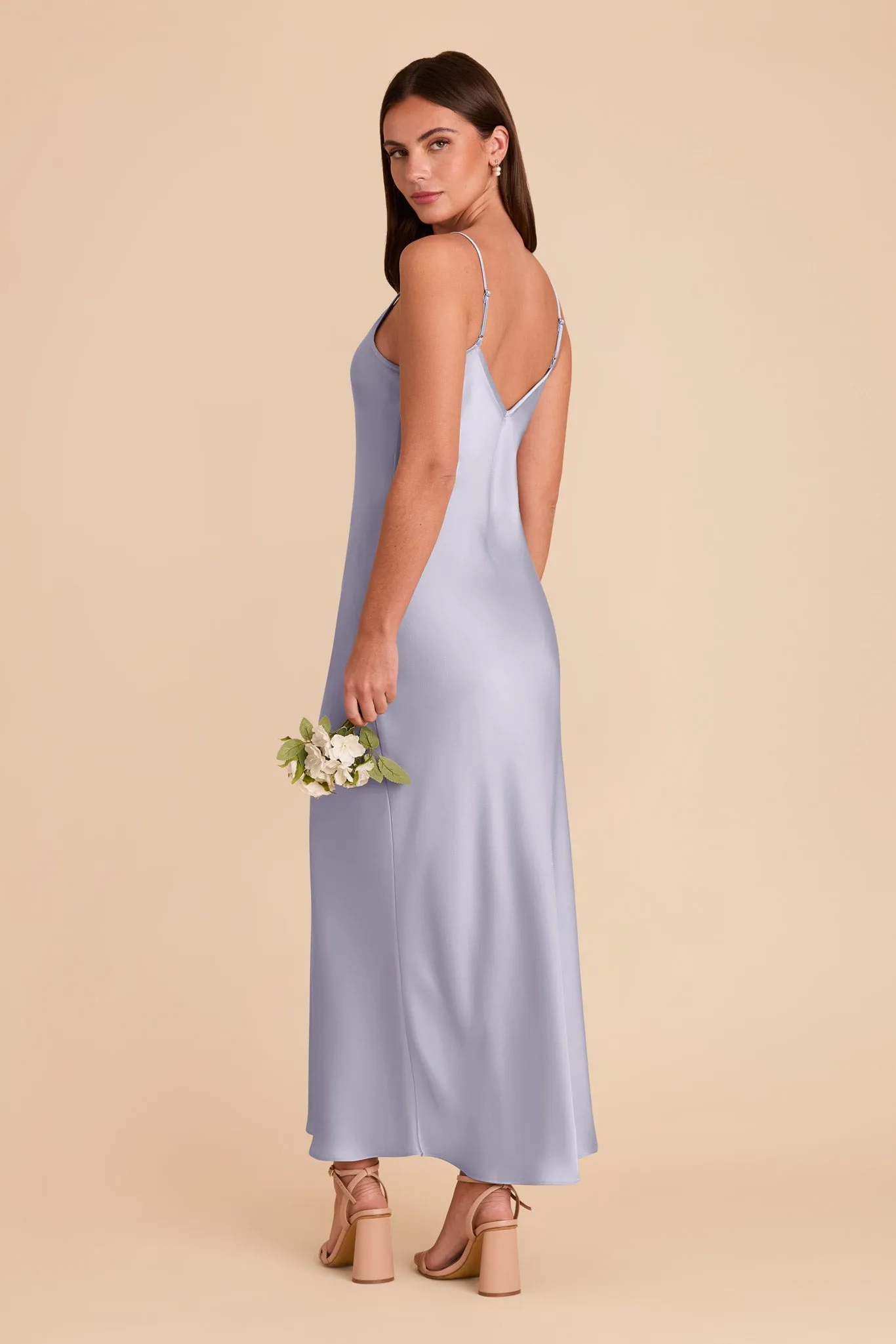 Alice Matte Satin Dress - Periwinkle Blue sold by Birdy Grey product image thumbnail 4