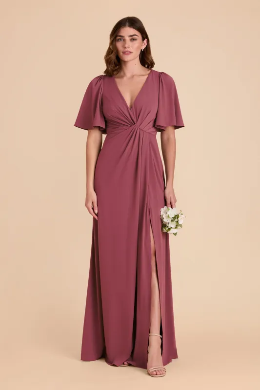 Fatima Luxe Knit Dress - Rosewood sold by Birdy Grey