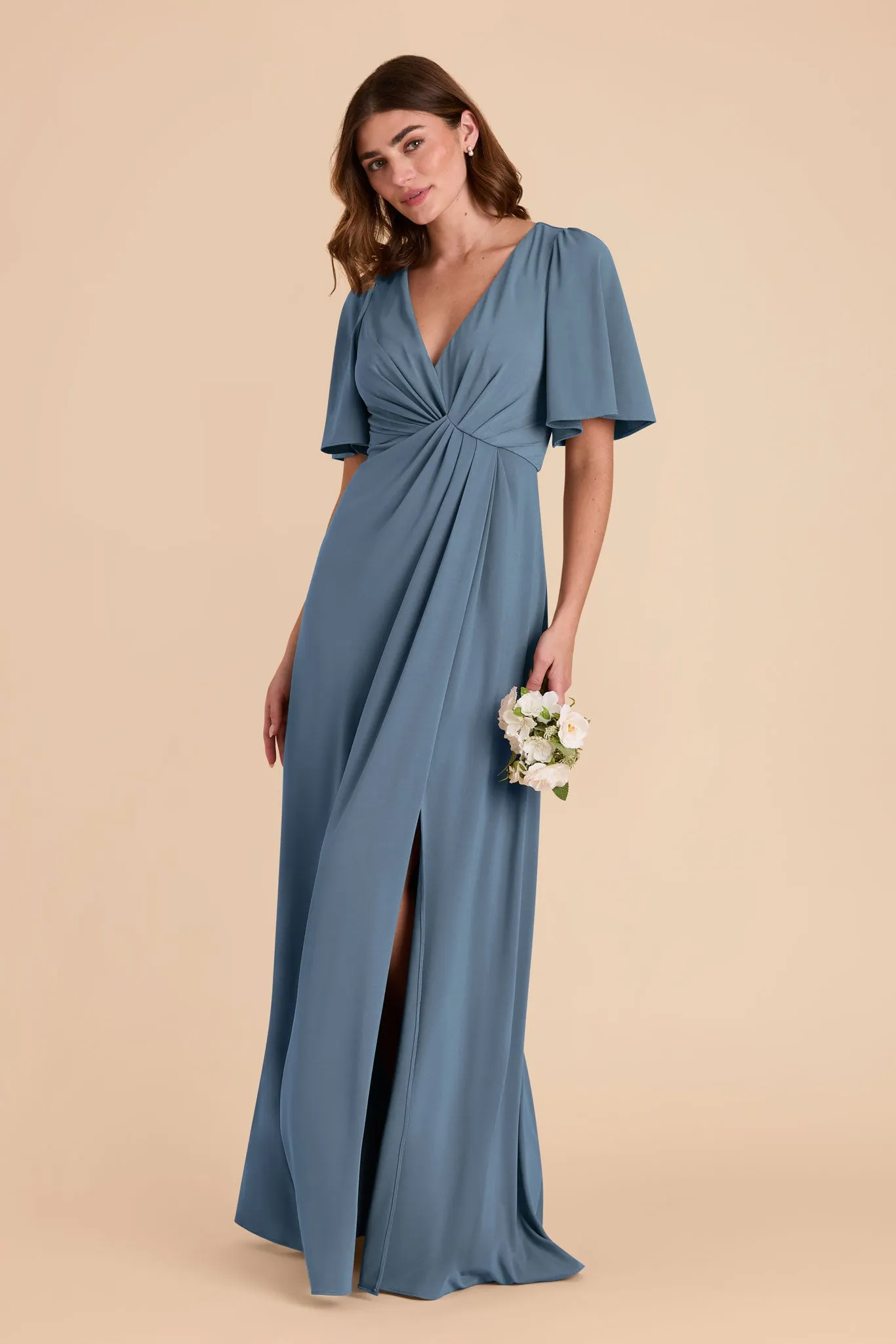 Fatima Luxe Knit Dress - French Blue sold by Birdy Grey product image thumbnail 3