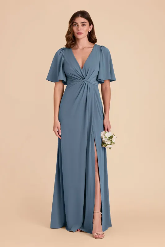 Fatima Luxe Knit Dress - French Blue sold by Birdy Grey