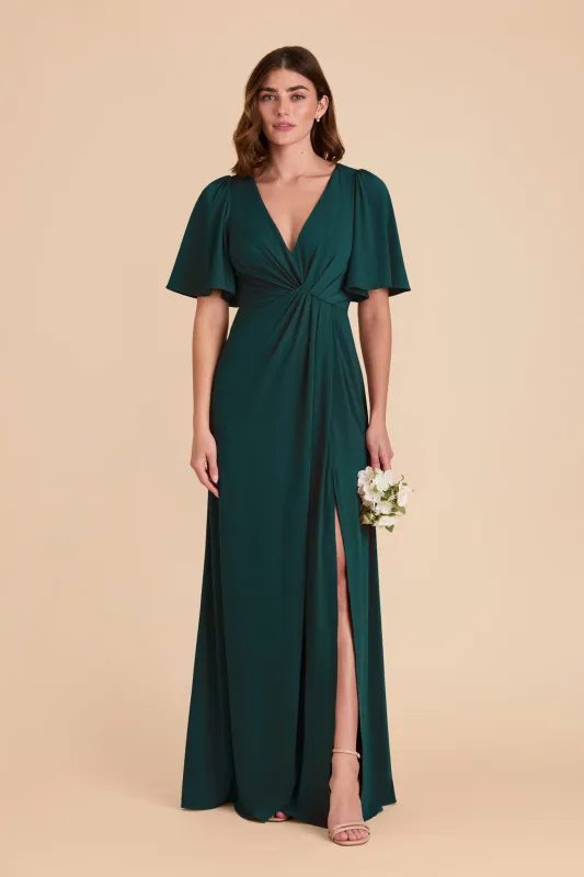 Fatima Luxe Knit Dress - Emerald sold by Birdy Grey