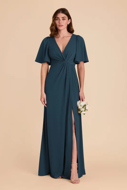 Fatima Luxe Knit Dress - Dark Teal sold by Birdy Grey