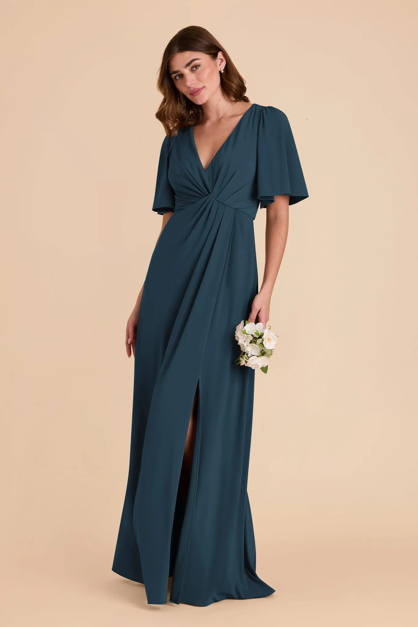 Fatima Luxe Knit Dress - Dark Teal sold by Birdy Grey product image thumbnail 3