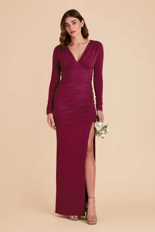 Emmy Luxe Knit Dress - Berry sold by Birdy Grey