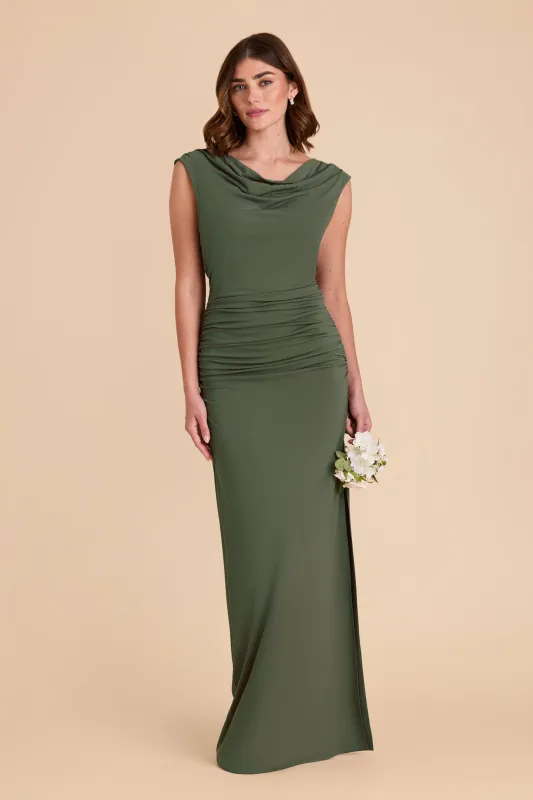 Danny Luxe Knit Dress - Olive sold by Birdy Grey