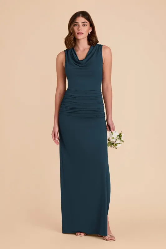 Danny Luxe Knit Dress - Dark Teal sold by Birdy Grey