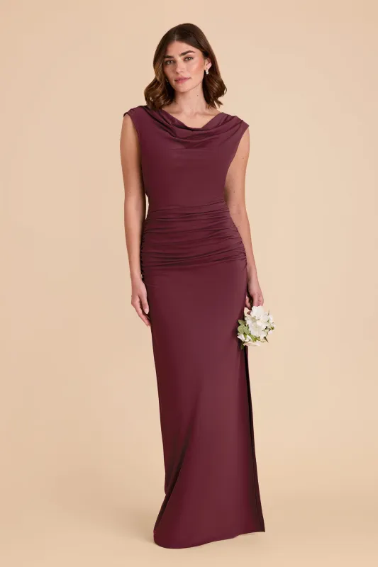 Danny Luxe Knit Dress - Cabernet sold by Birdy Grey