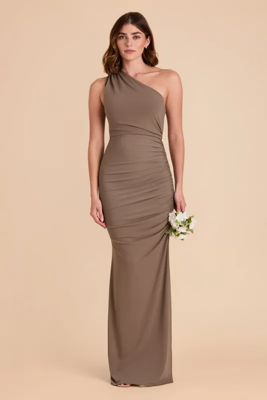 Claudia Luxe Knit Dress - Mocha sold by Birdy Grey