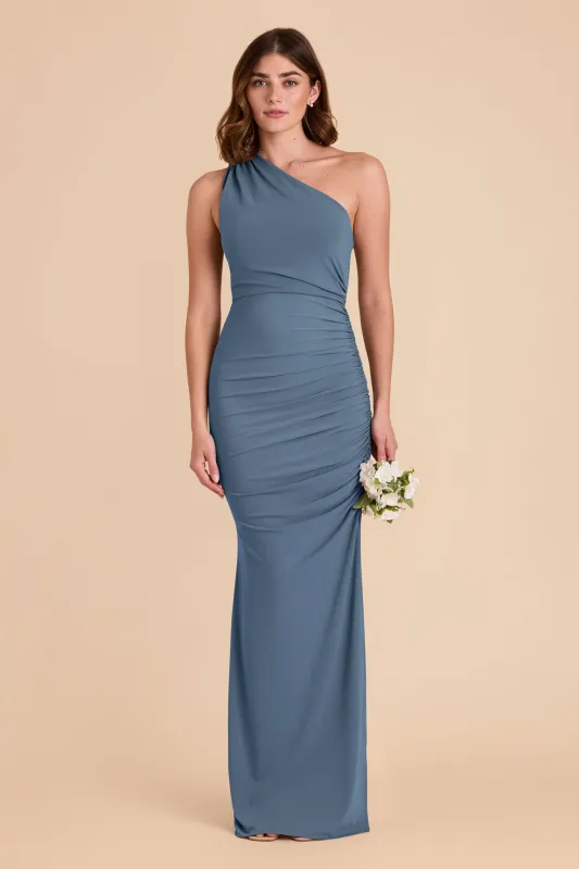 Claudia Luxe Knit Dress - French Blue sold by Birdy Grey