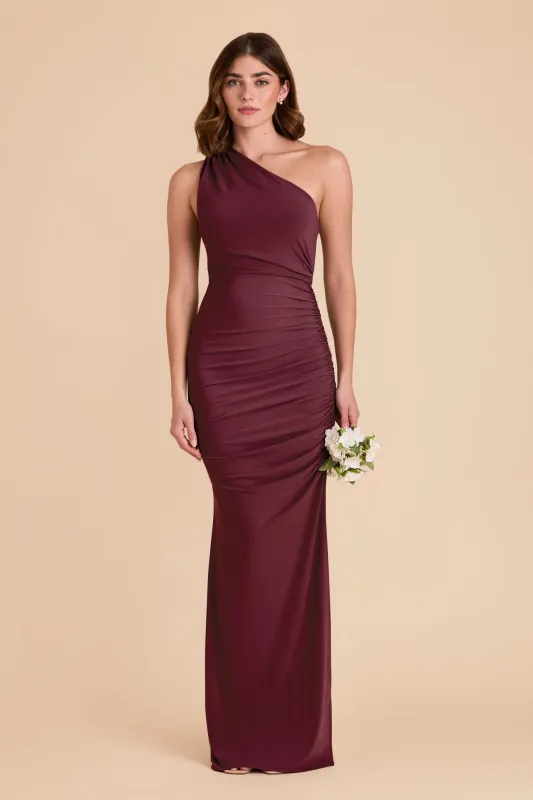 Claudia Luxe Knit Dress - Cabernet sold by Birdy Grey