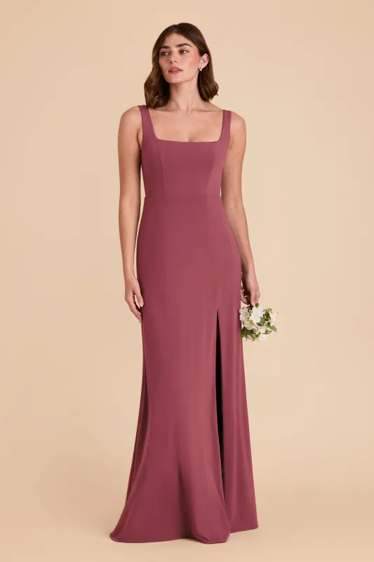 Alex Convertible Dress Luxe Knit - Rosewood sold by Birdy Grey