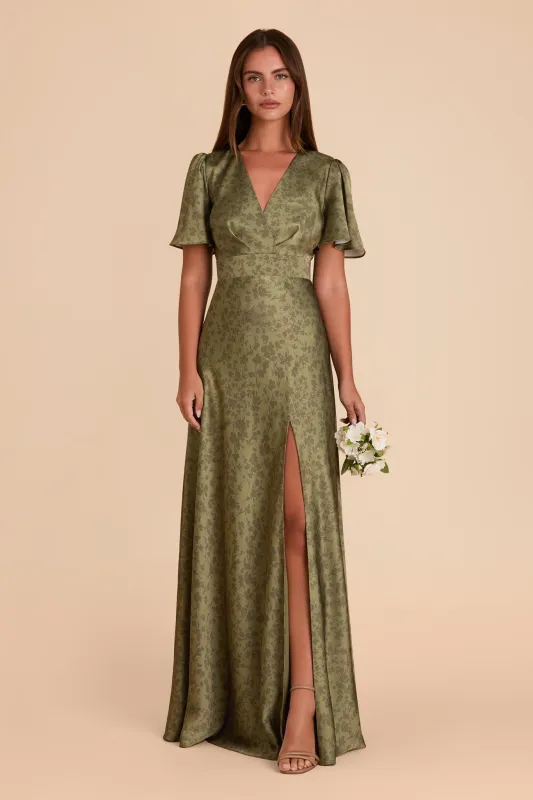 Marni Matte Satin Dress - Bright Martini Dreamy Floral sold by Birdy Grey