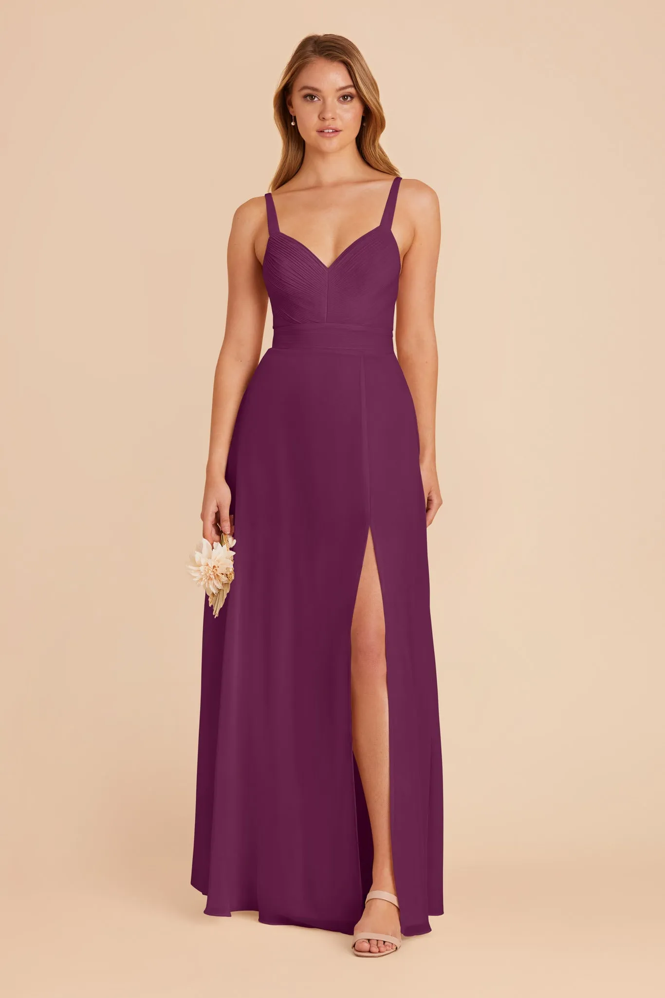 Deborah Chiffon Dress - Fig sold by Birdy Grey