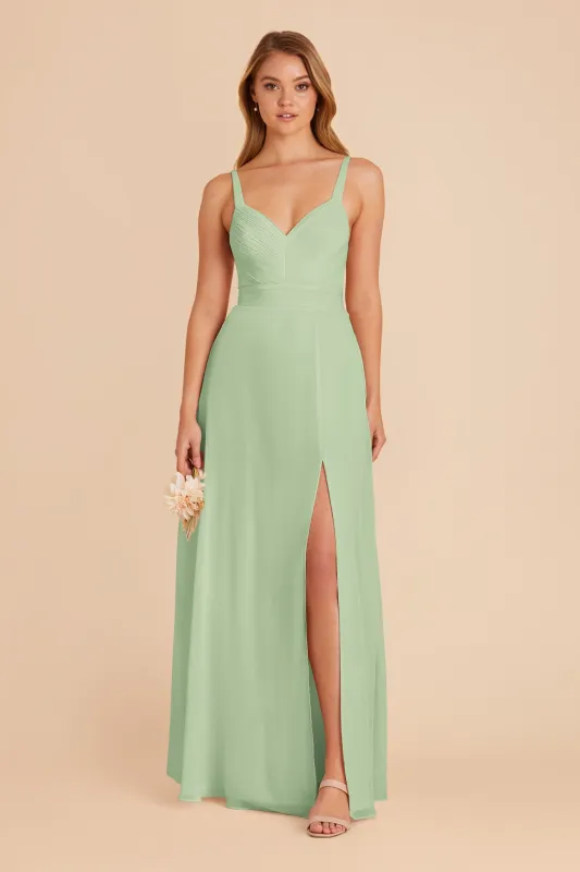 Deborah Chiffon Dress - Pistachio sold by Birdy Grey