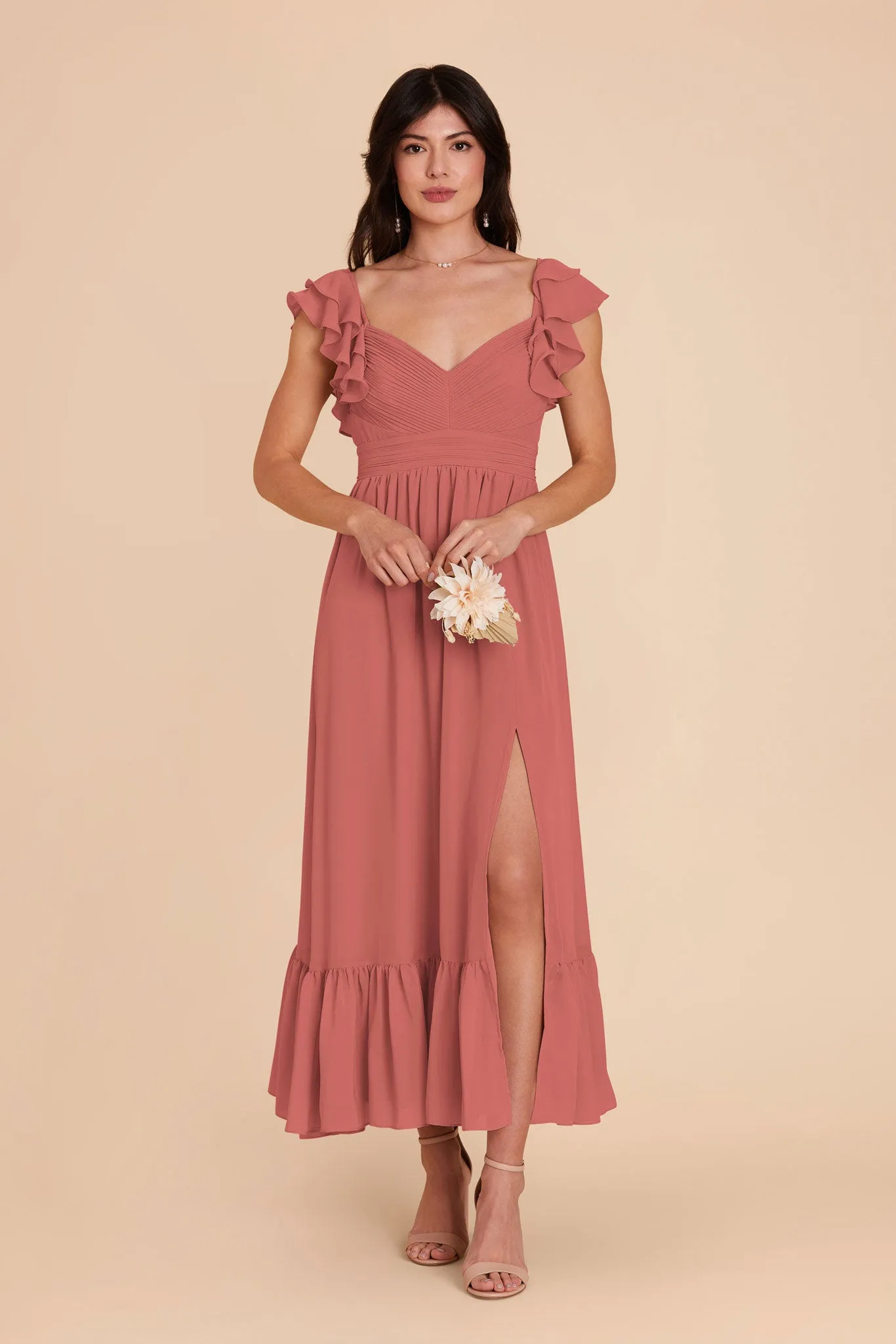 Michelle Chiffon Dress - Wild Rose sold by Birdy Grey product image thumbnail 3