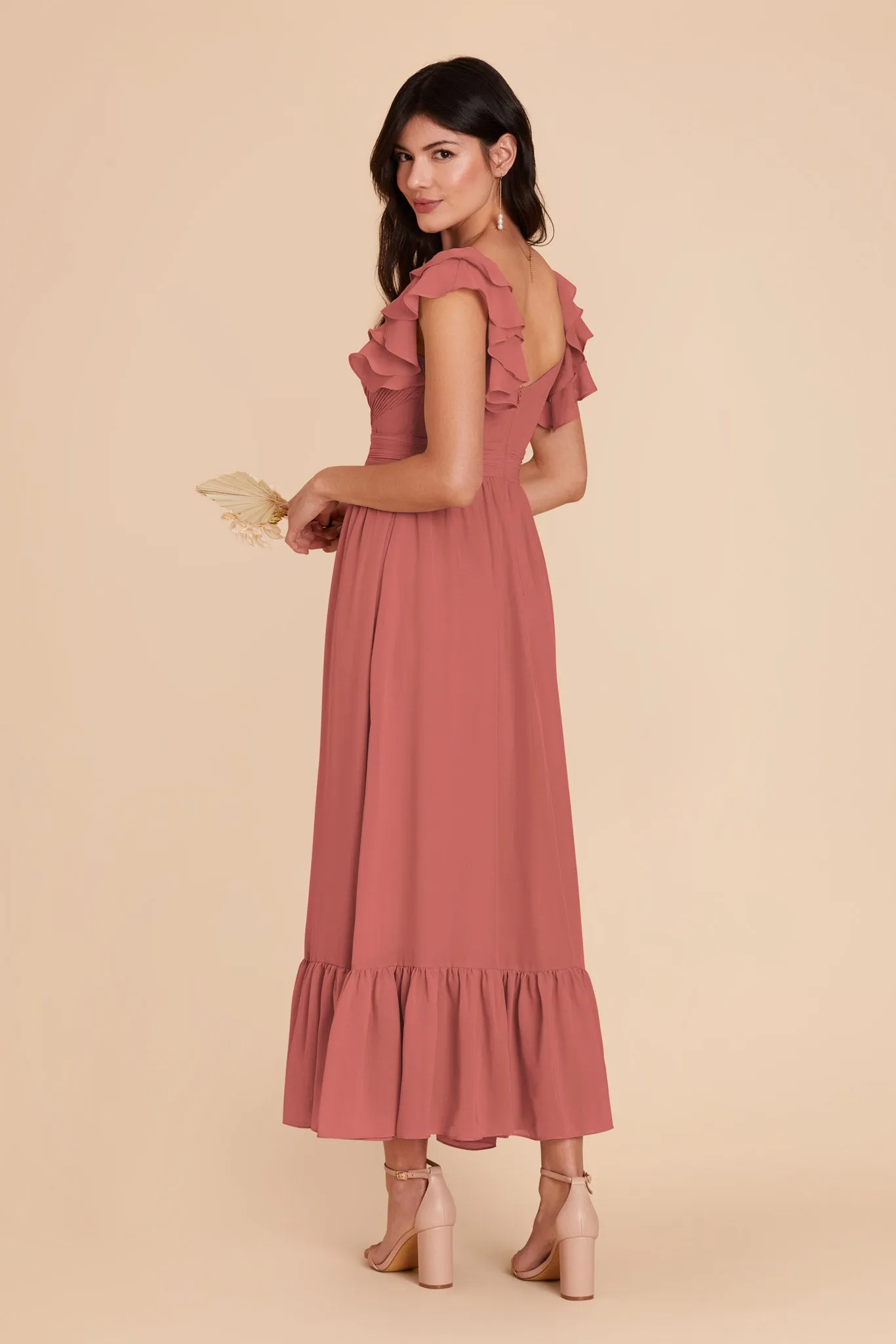 Michelle Chiffon Dress - Wild Rose sold by Birdy Grey product image thumbnail 5