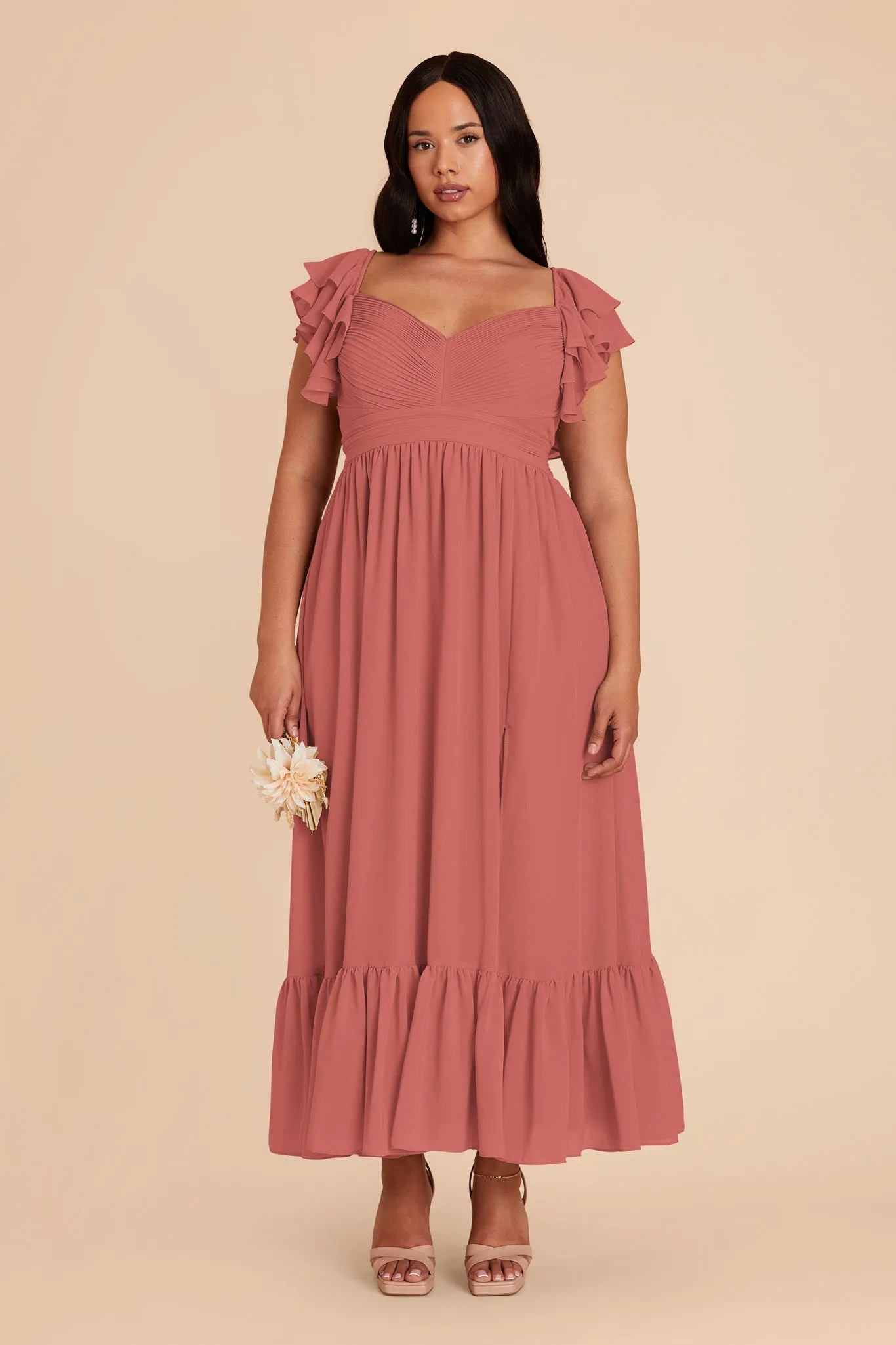 Michelle Chiffon Dress - Wild Rose sold by Birdy Grey product image thumbnail 2