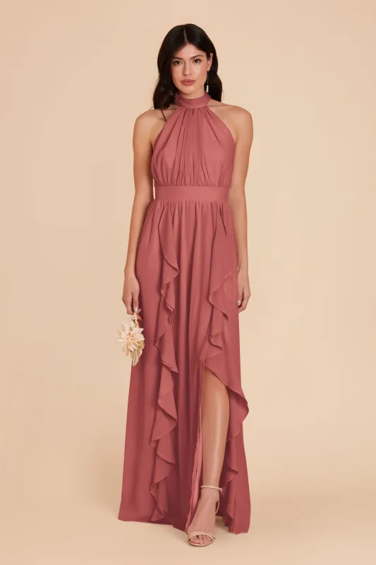 Joyce Chiffon Dress - Wild Rose sold by Birdy Grey