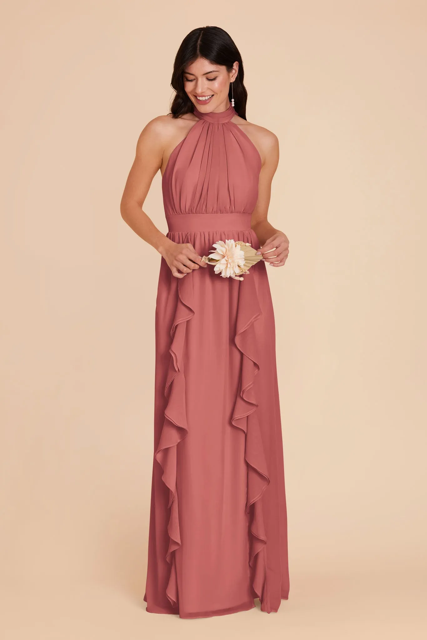 Joyce Chiffon Dress - Wild Rose sold by Birdy Grey product image thumbnail 3