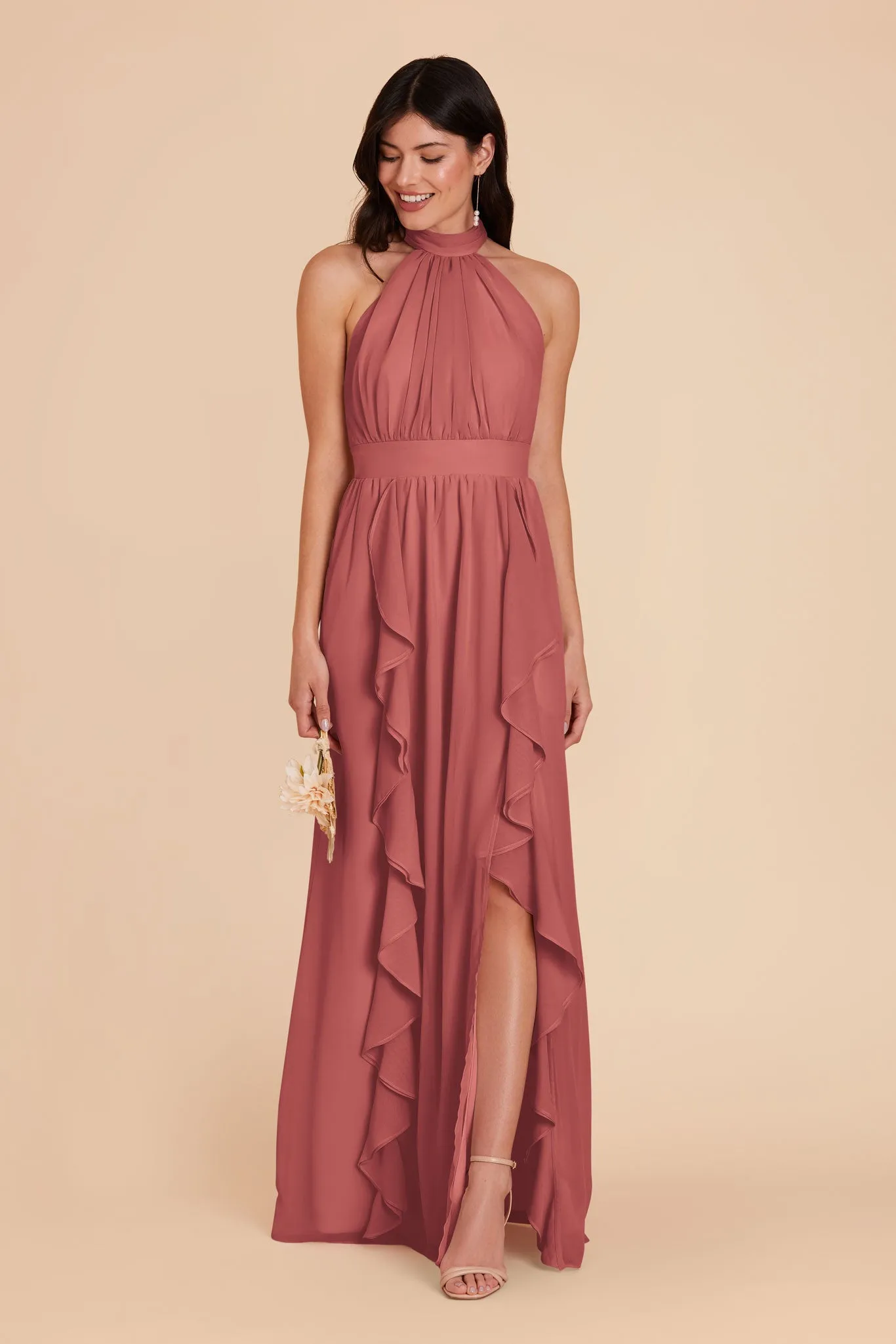 Joyce Chiffon Dress - Wild Rose sold by Birdy Grey product image thumbnail 4