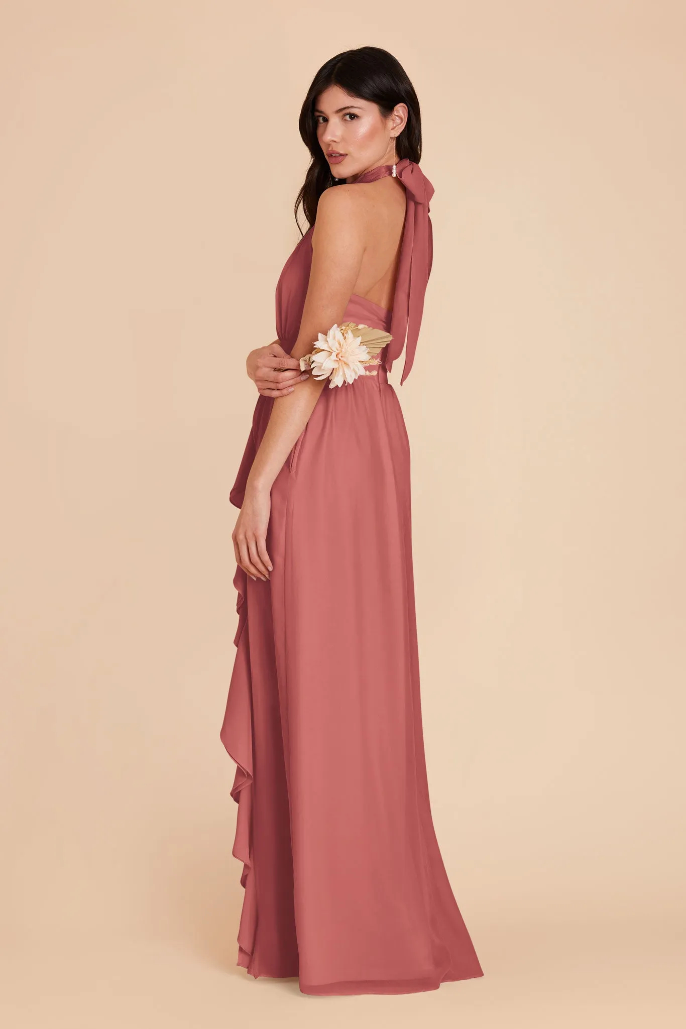 Joyce Chiffon Dress - Wild Rose sold by Birdy Grey product image thumbnail 5