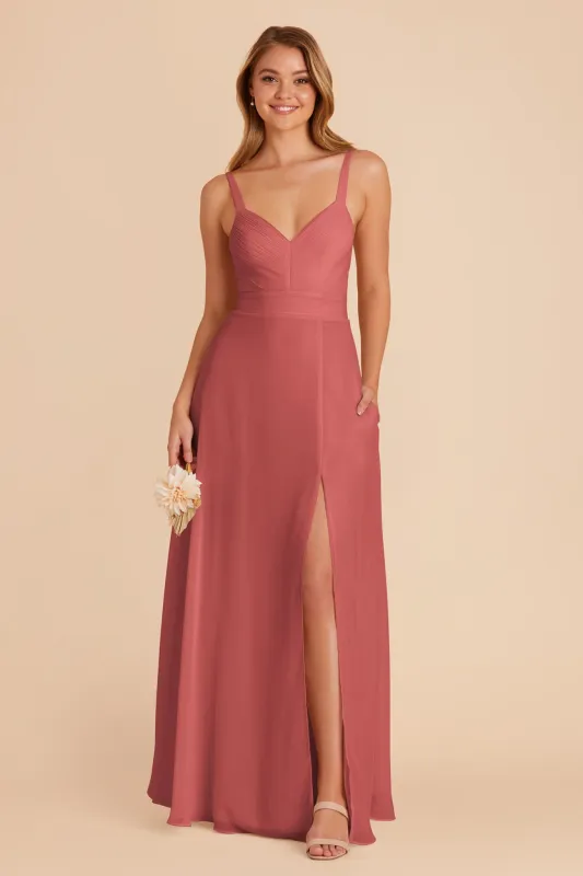 Deborah Chiffon Dress - Wild Rose sold by Birdy Grey