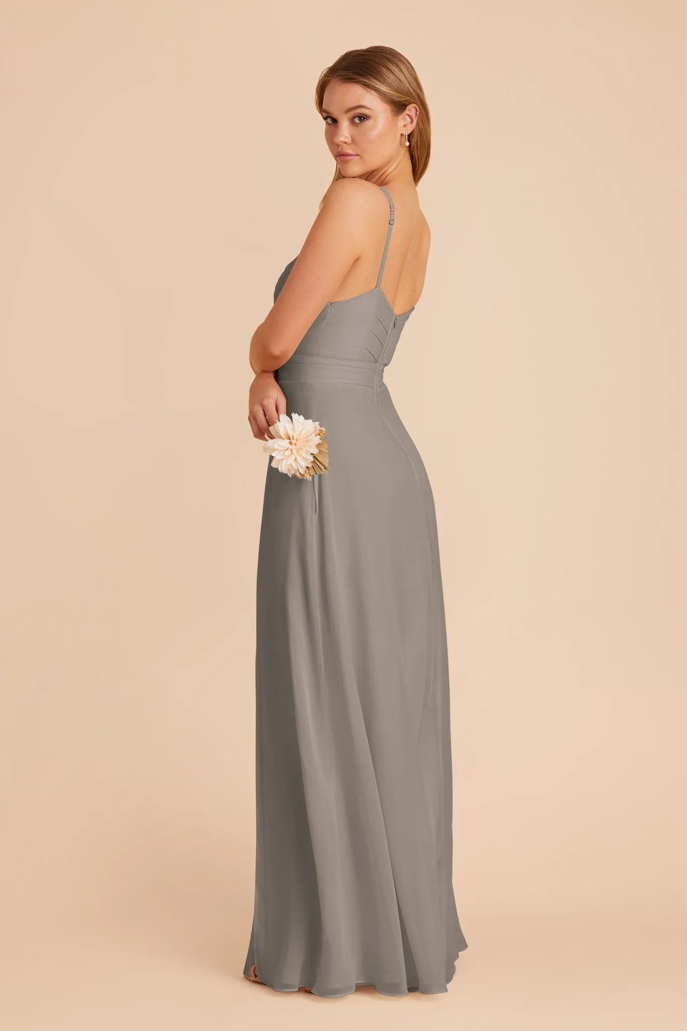 Deborah Chiffon Dress - Silver sold by Birdy Grey product image thumbnail 5