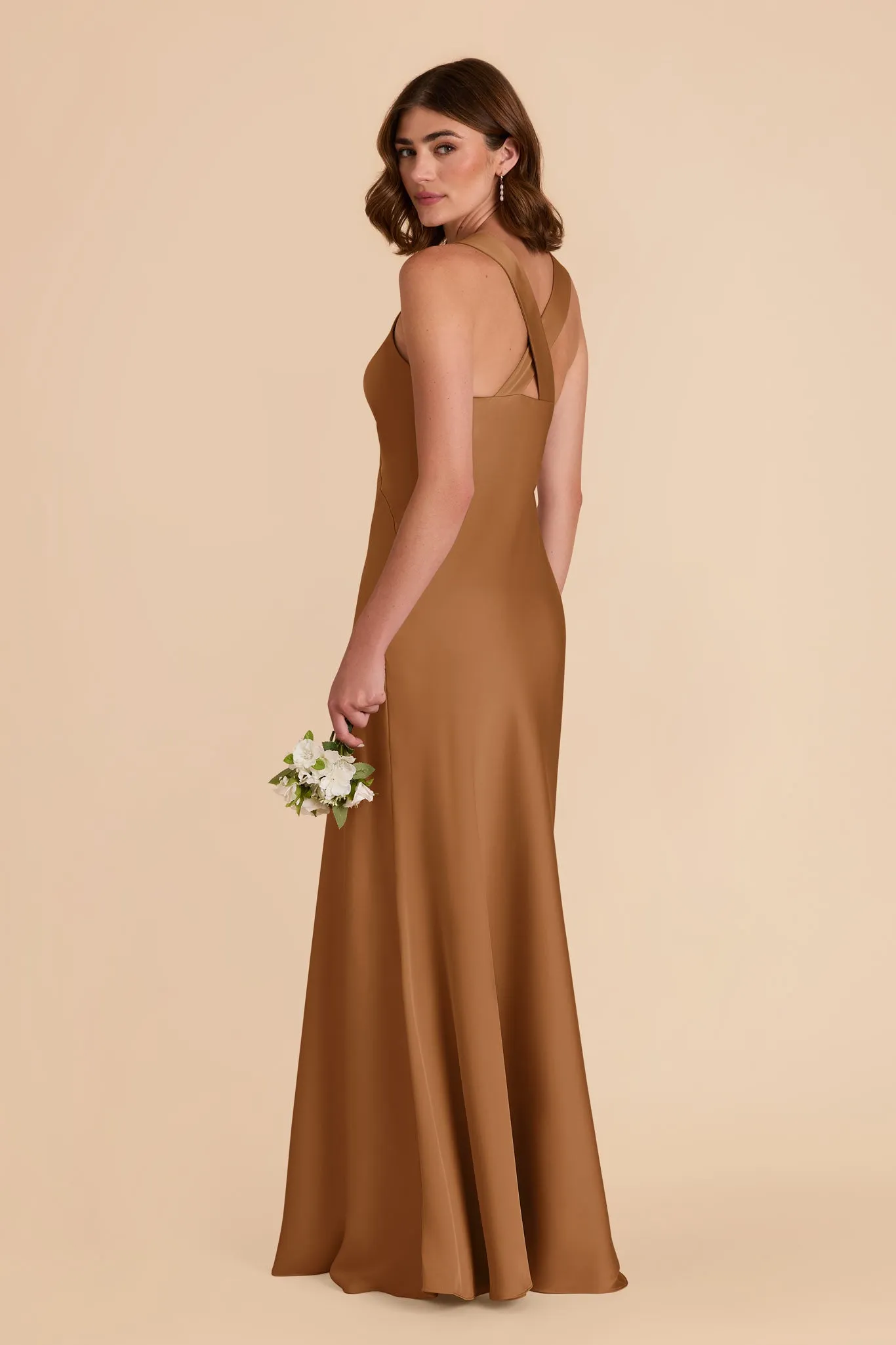 Veronica Matte Satin Dress - Copper sold by Birdy Grey product image thumbnail 5