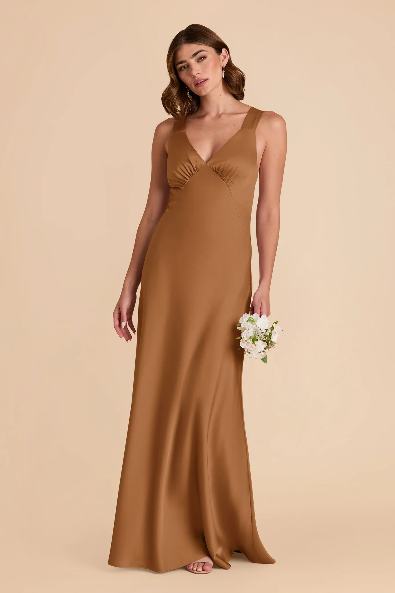 Veronica Matte Satin Dress - Copper sold by Birdy Grey product image thumbnail 4