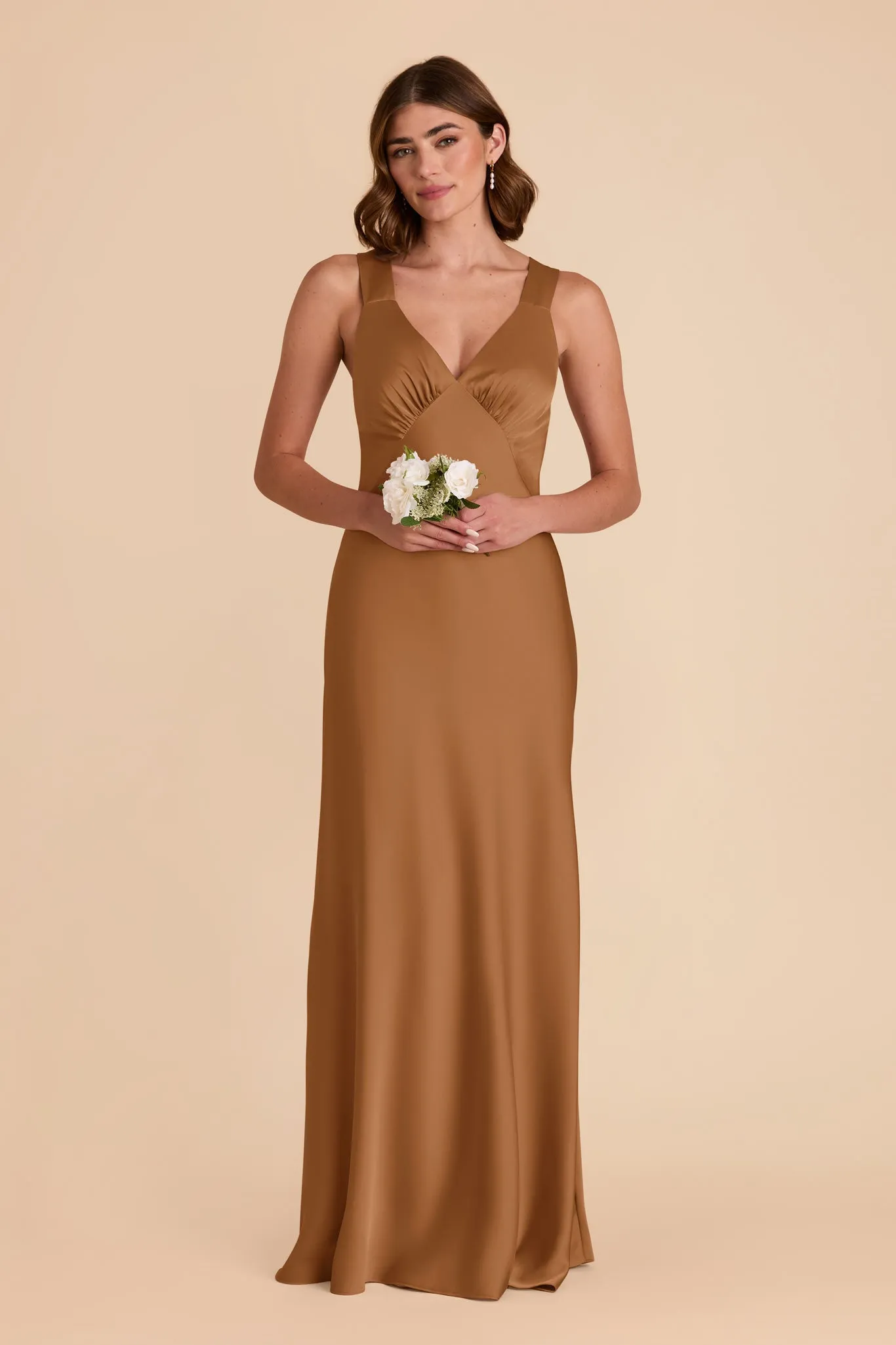 Veronica Matte Satin Dress - Copper sold by Birdy Grey product image thumbnail 3