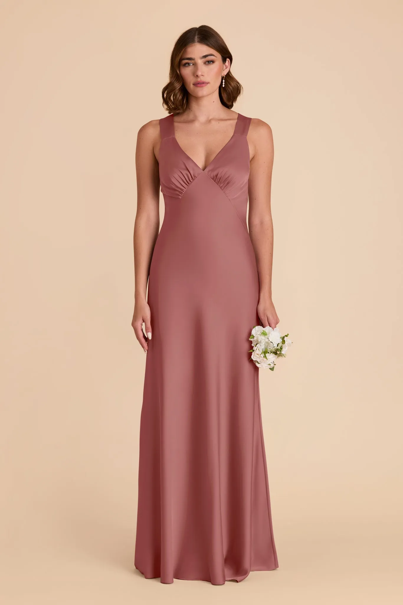 Veronica Matte Satin Dress - Wild Rose sold by Birdy Grey