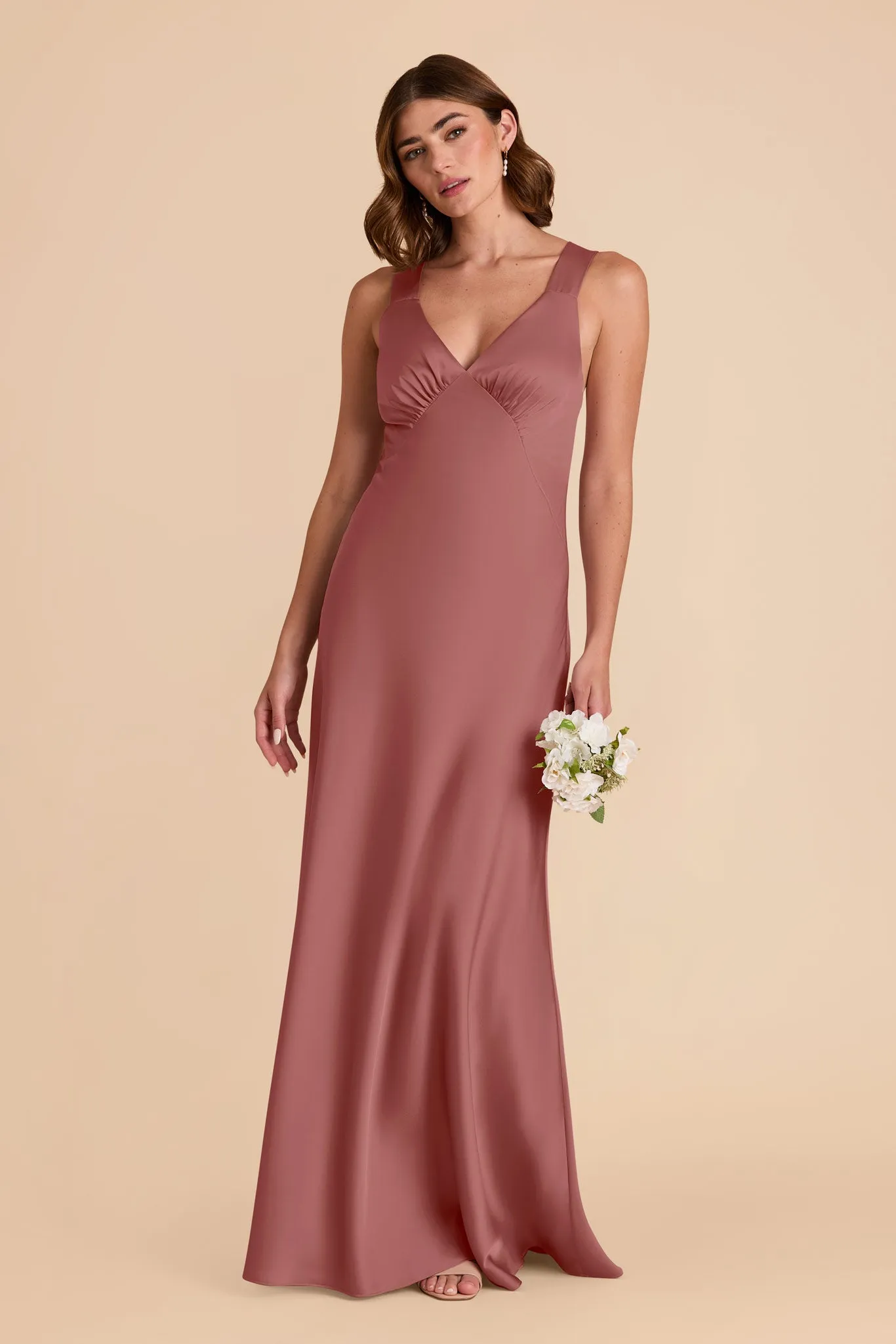 Veronica Matte Satin Dress - Wild Rose sold by Birdy Grey product image thumbnail 3