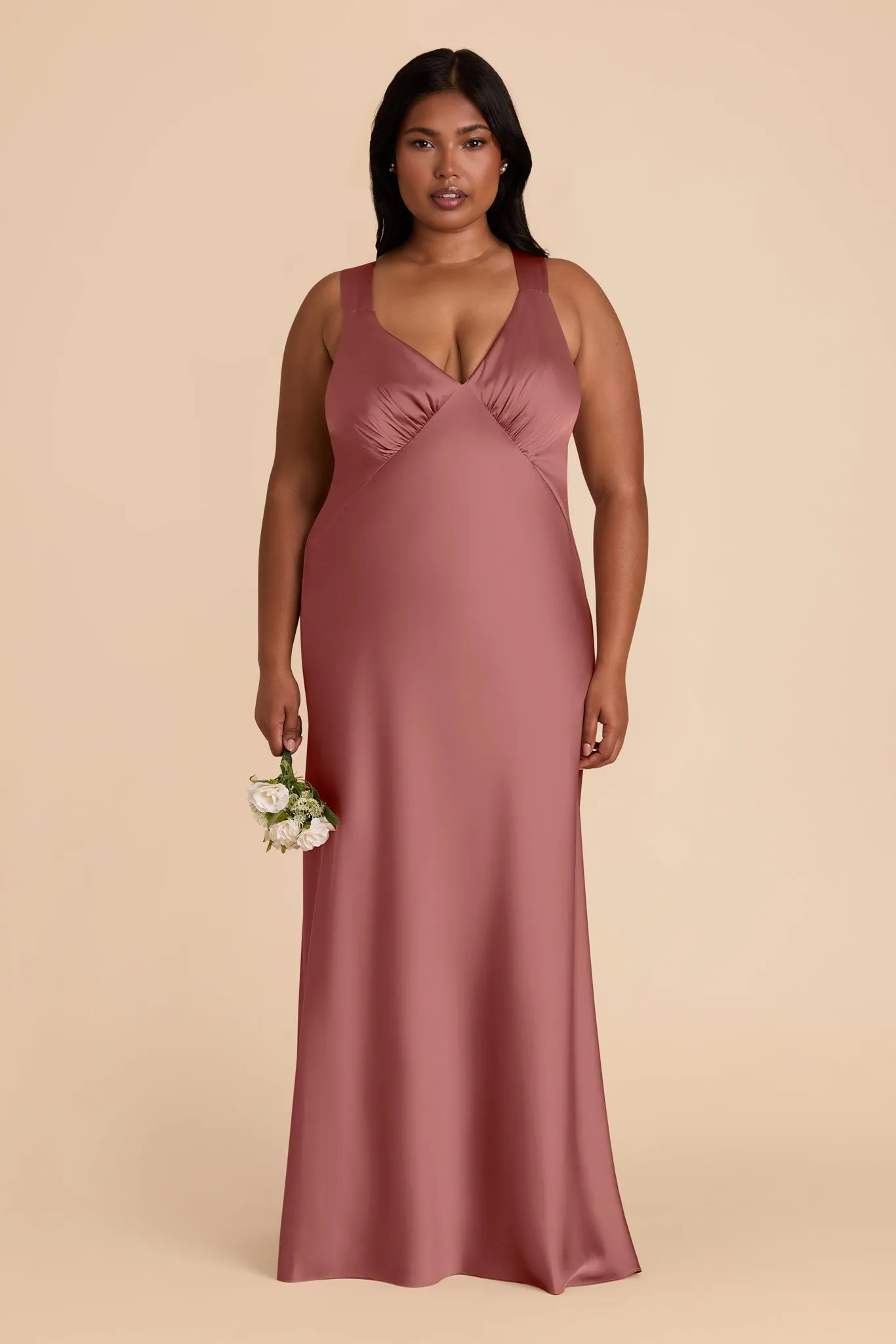 Veronica Matte Satin Dress - Wild Rose sold by Birdy Grey product image thumbnail 2