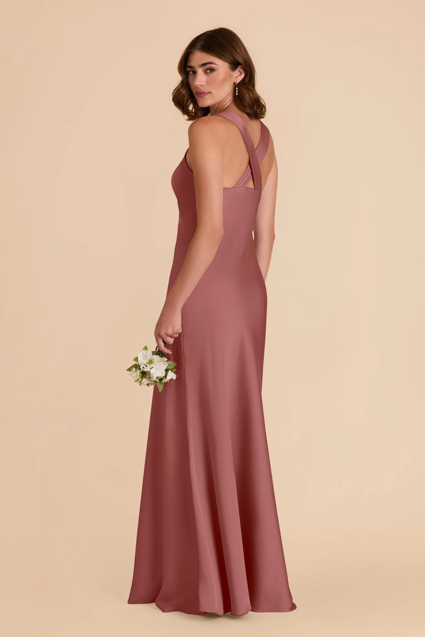 Veronica Matte Satin Dress - Wild Rose sold by Birdy Grey product image thumbnail 5