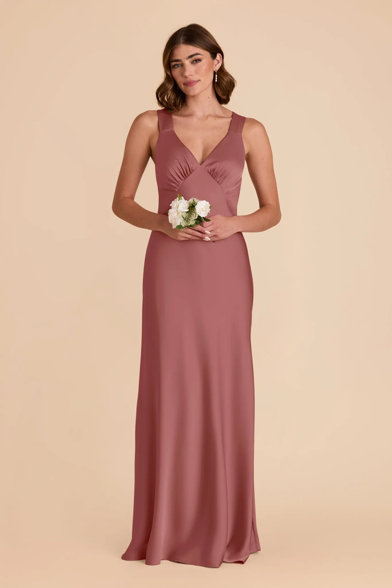Veronica Matte Satin Dress - Wild Rose sold by Birdy Grey product image thumbnail 4