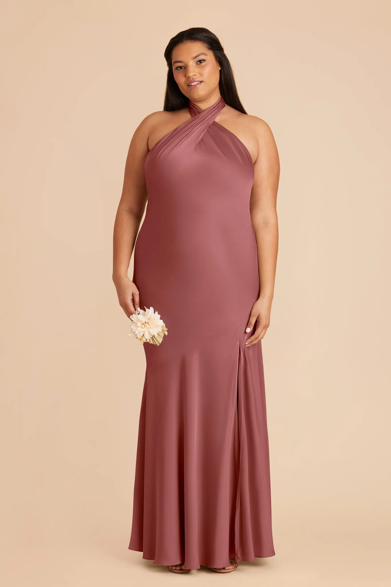 Stephanie Matte Satin Dress - Wild Rose sold by Birdy Grey product image thumbnail 2