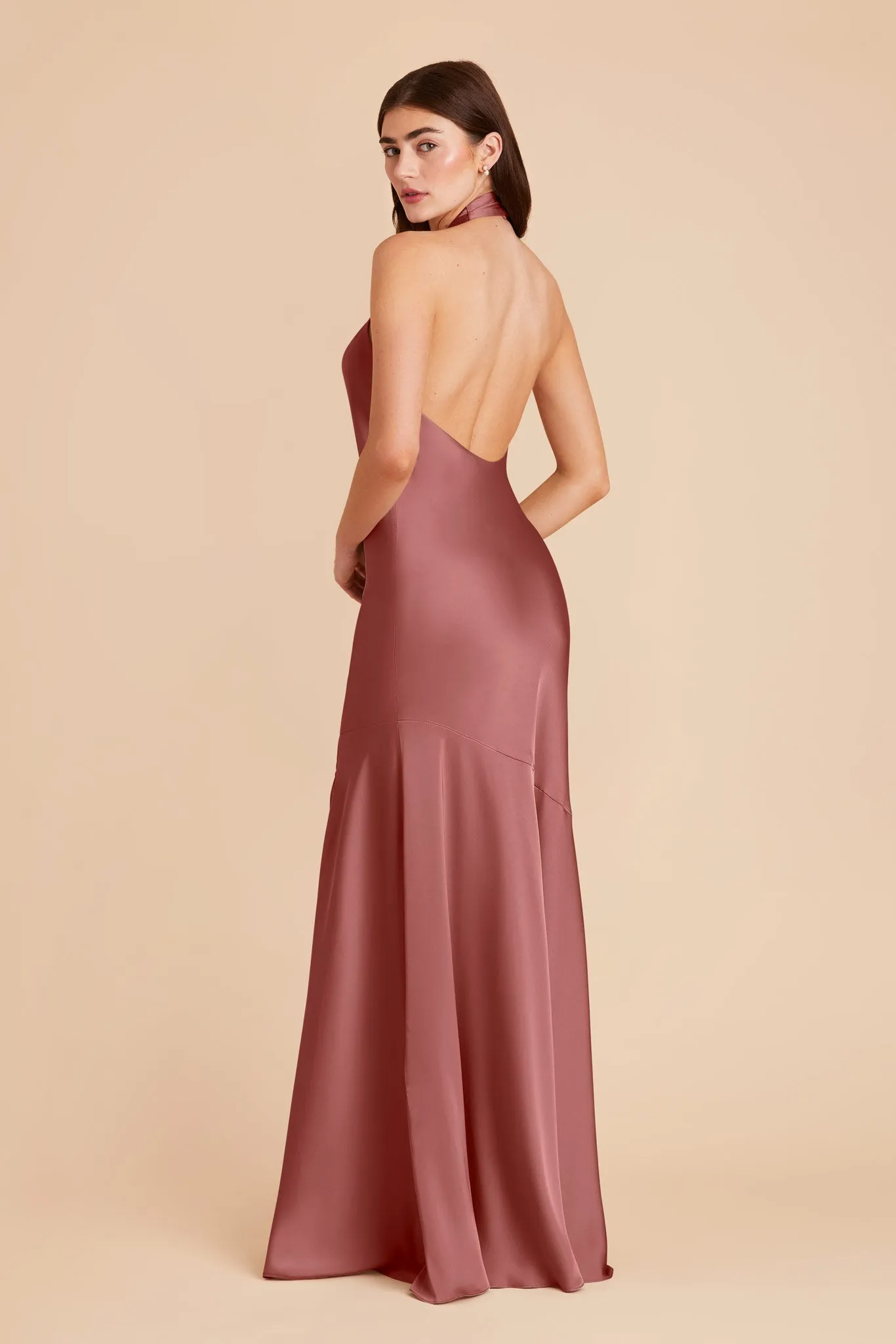 Stephanie Matte Satin Dress - Wild Rose sold by Birdy Grey product image thumbnail 5