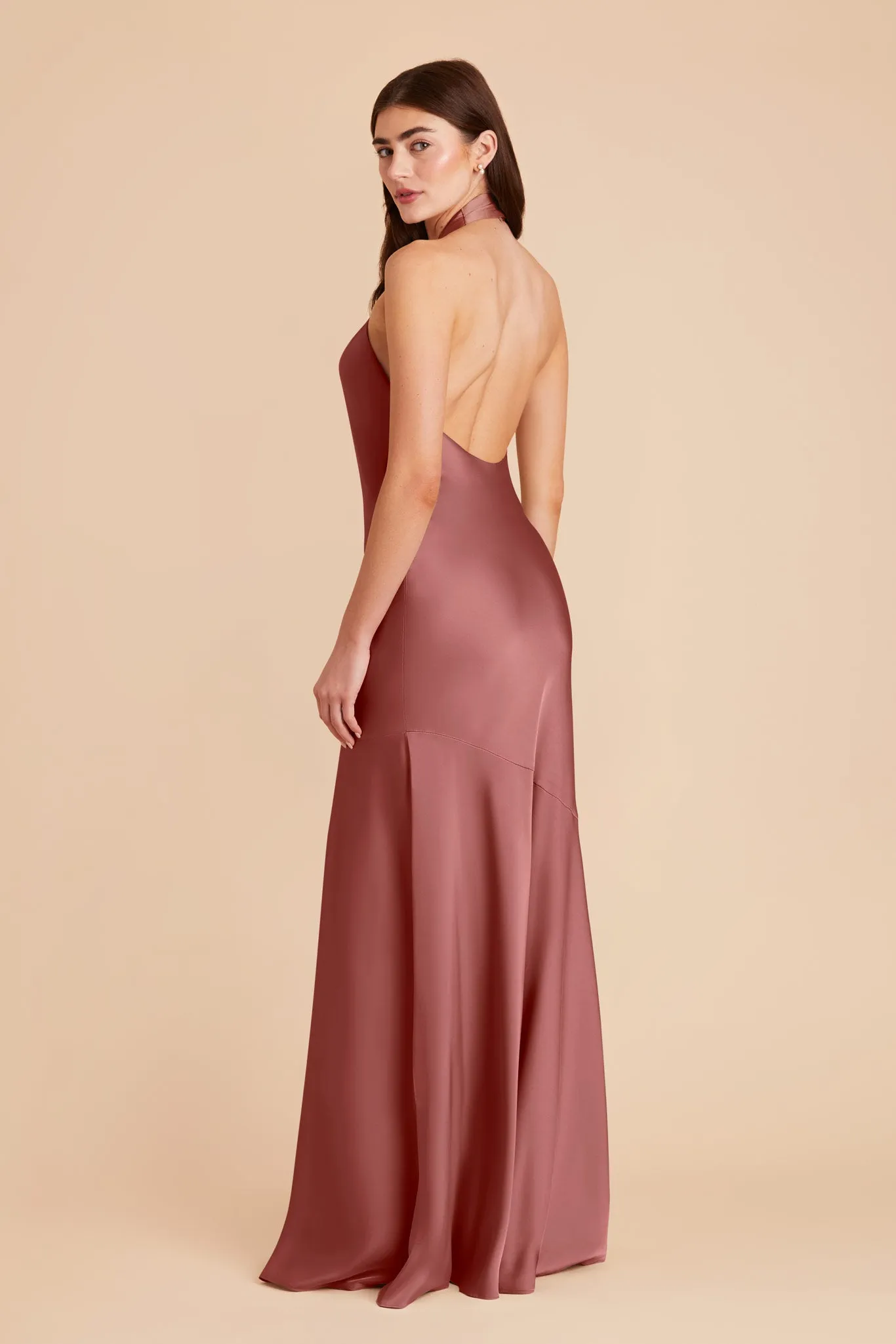 Stephanie Matte Satin Dress - Wild Rose sold by Birdy Grey product image thumbnail 4
