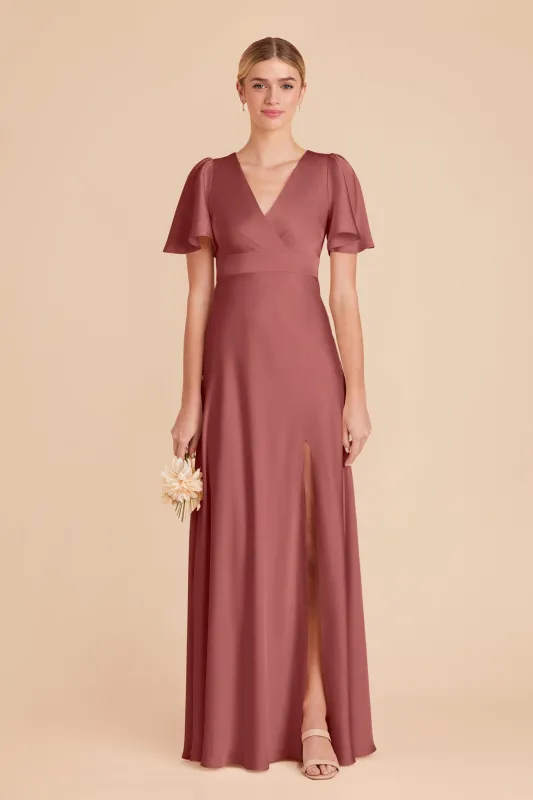 Marni Matte Satin Dress - Wild Rose sold by Birdy Grey