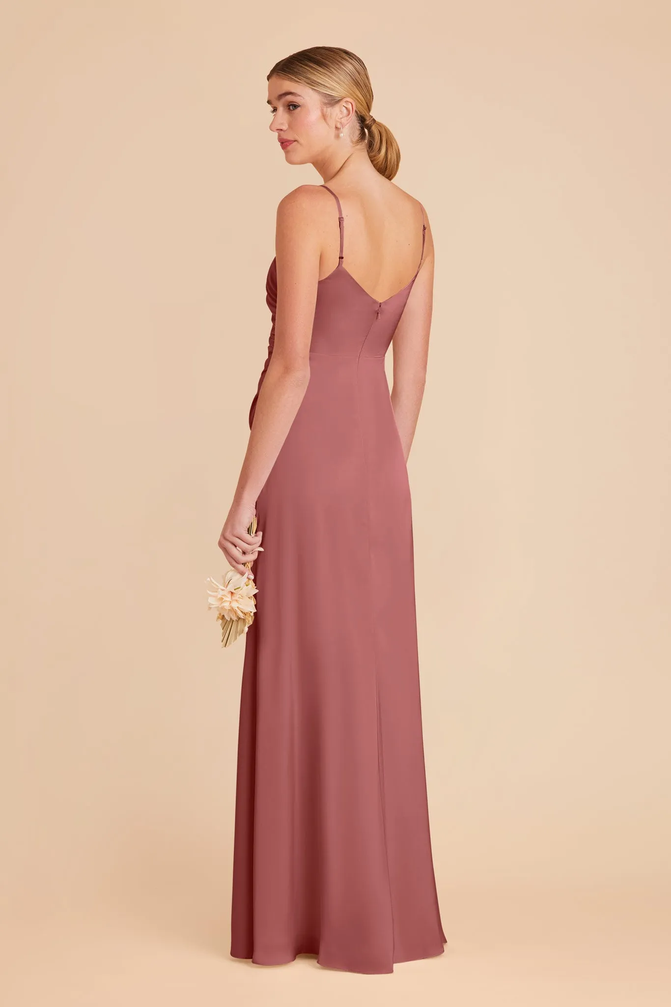 Catherine Matte Satin Dress - Wild Rose sold by Birdy Grey product image thumbnail 5